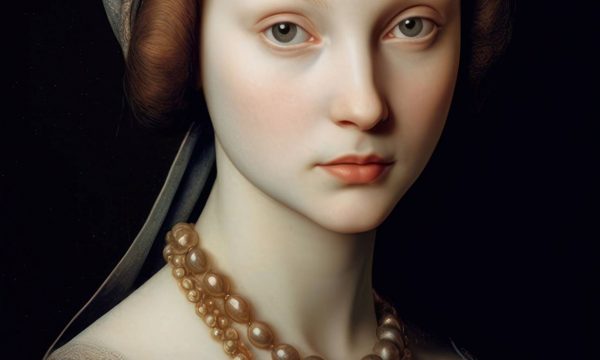 Woman renaissance painting style portrait generative ai