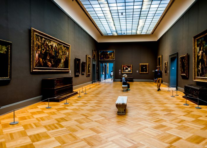 NEW YORK, USA - SEP 25, 2015: European painter's picture gallery in the Metropolitan Museum of Art (the Met), the largest art museum in the United States of America